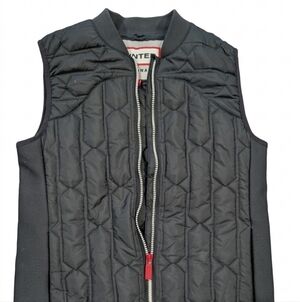 Hunter Size Medium Quilted Full-Zip Vest - Black Women's Black Quilted Vest